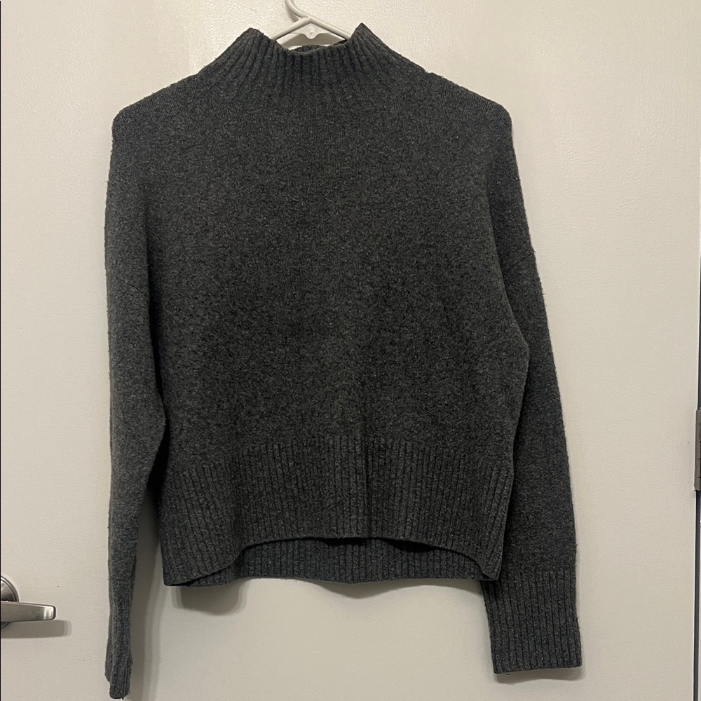 & Other Stories Dark Gray Turtleneck Sweater